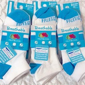 ✅🆕9 Pairs of ladies socks by fruit of the loom